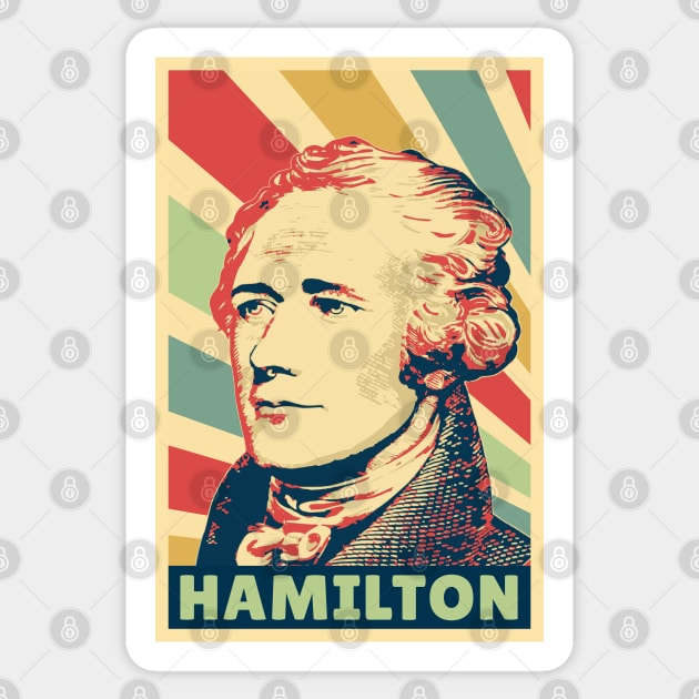 Alexander Hamilton Vintage Colors Sticker by Nerd_art